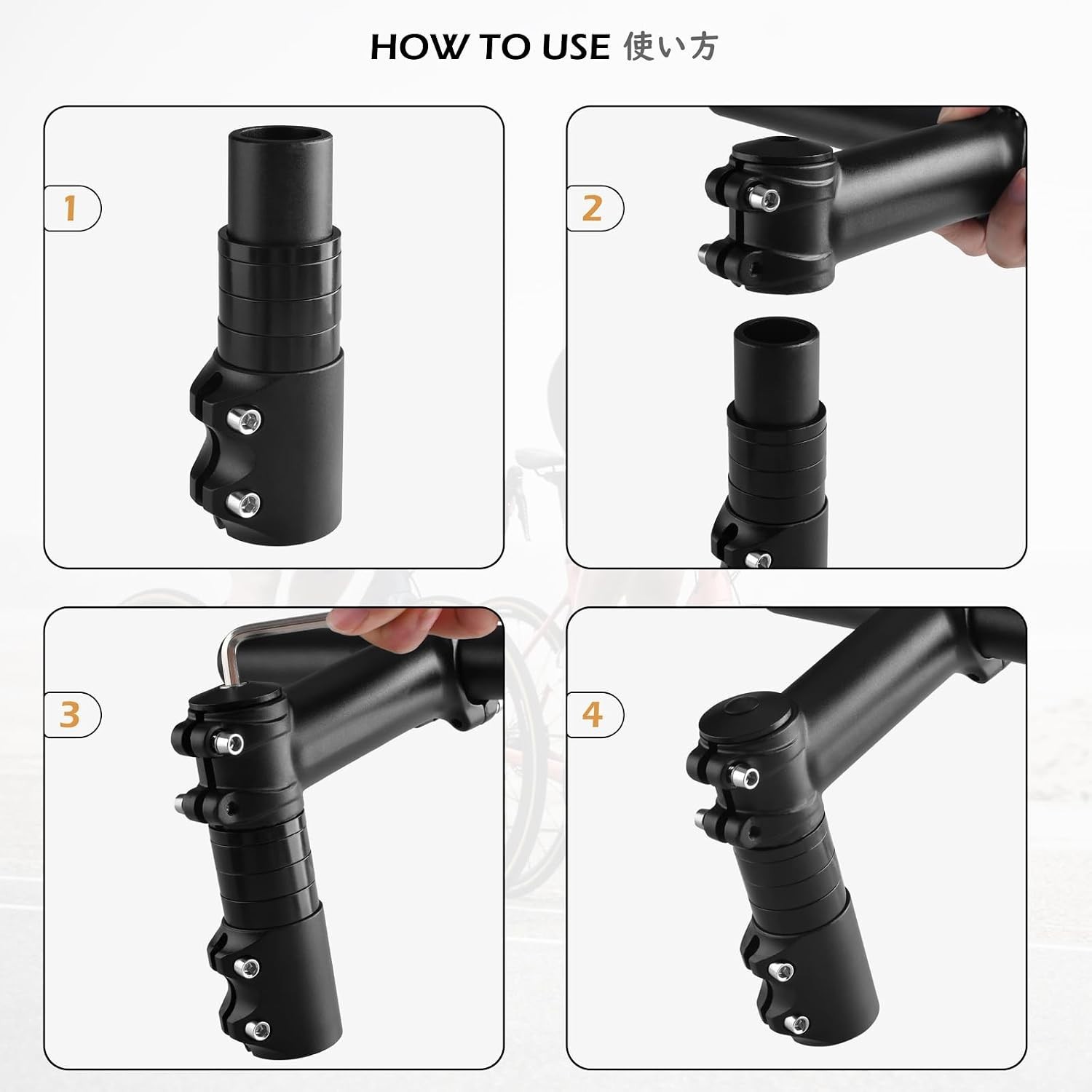 Lightweight Aluminum Handlebar Extender for MTB & BMX – Easy Installation