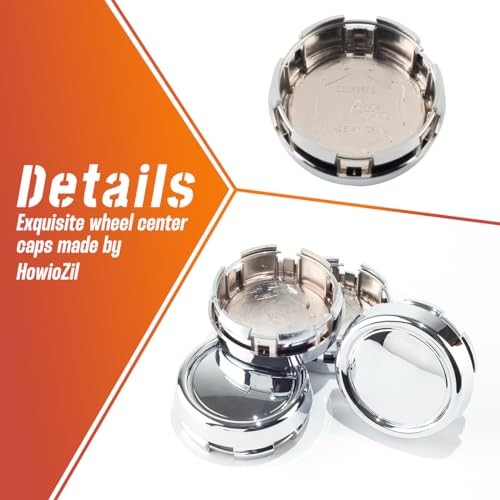4PCS 79mm(3.11in) Chrome Wheel Outer 79MM 3.11″ . Inner 73MM 2.87″ Silver