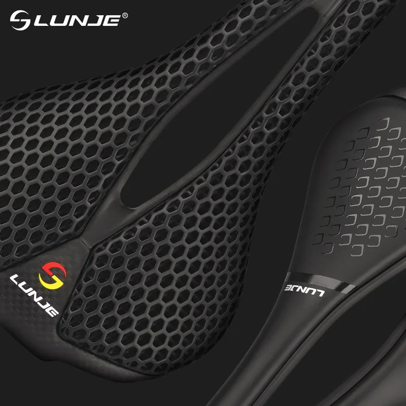 159g 3D Printed Bicycle Saddle Carbon Hollow Comfortable Breathable Bike Seat