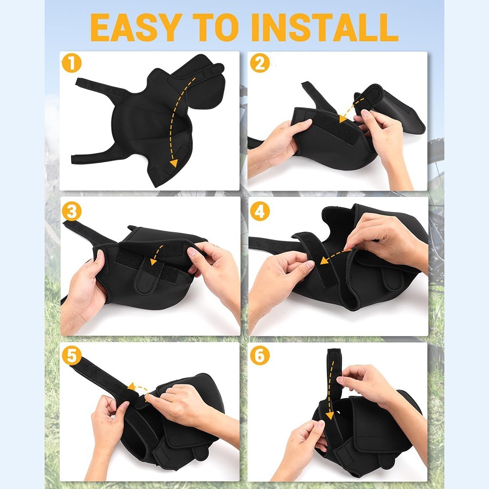 Neoprene Motor Cover for Ebikes 30x20cm Fits Standard Motor Housings Waterproof