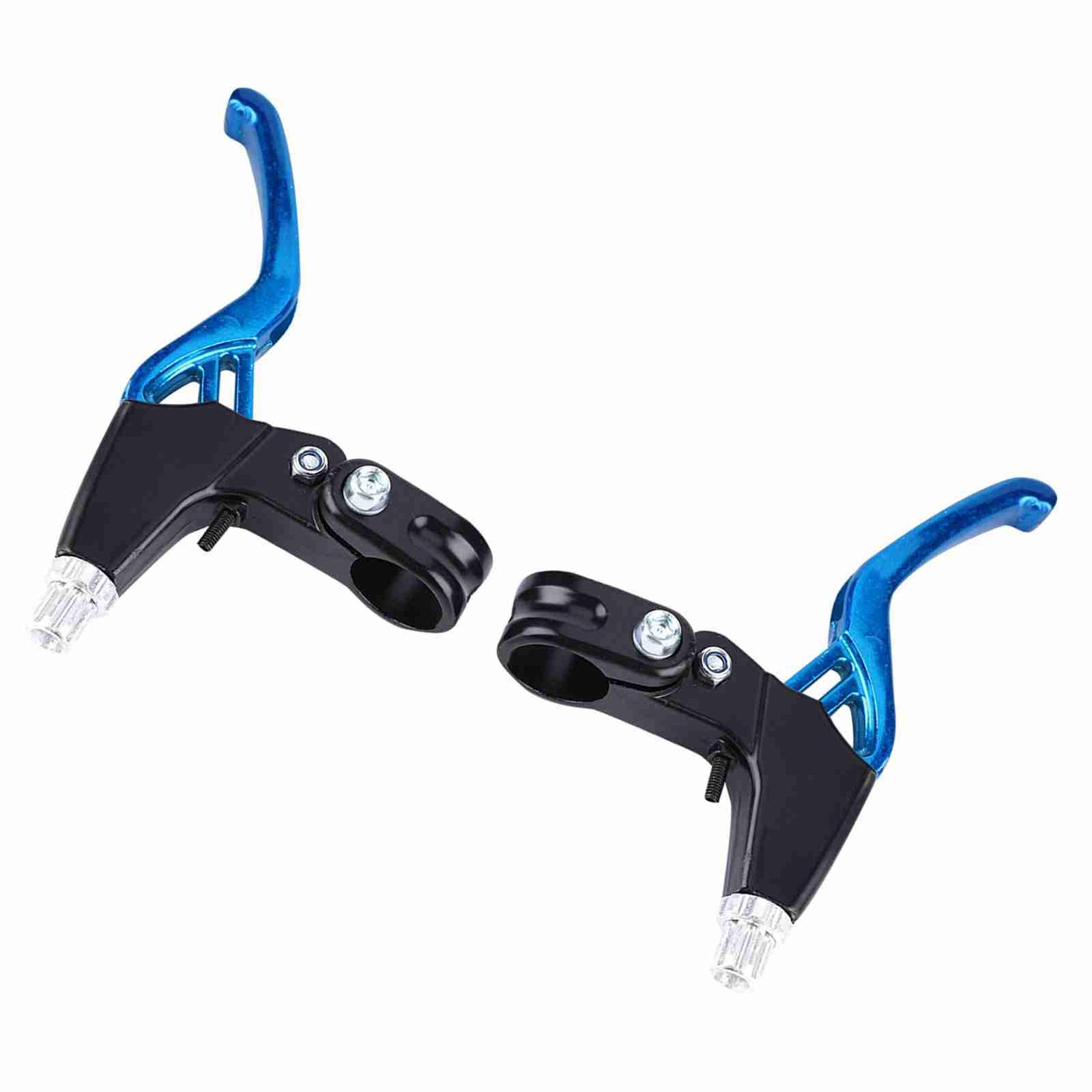 (Blue) 1Pair Alloy Brake Levers Lightweight Durable For Mountain Bikes Excellent