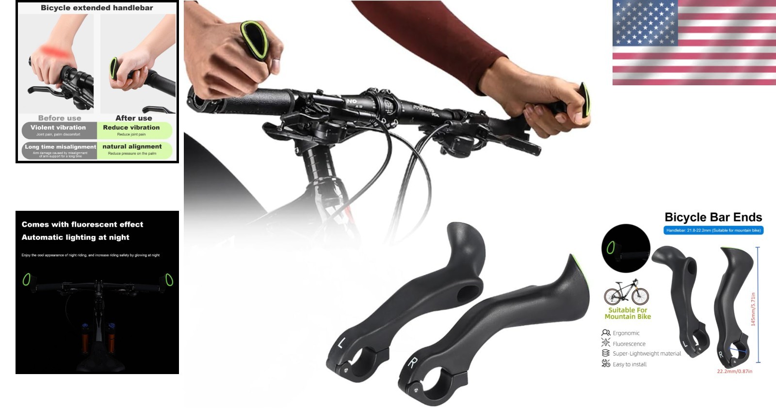 Mountain Bike Handlebar Extender – Reduce Joint Pain with Ergonomic Grip Design
