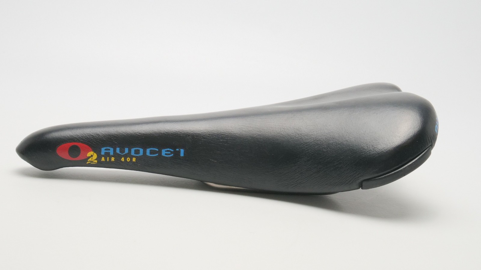 Avocet O2 Air 40R Saddle Titanium Leather 270x150mm Black Italy 224g Vintage