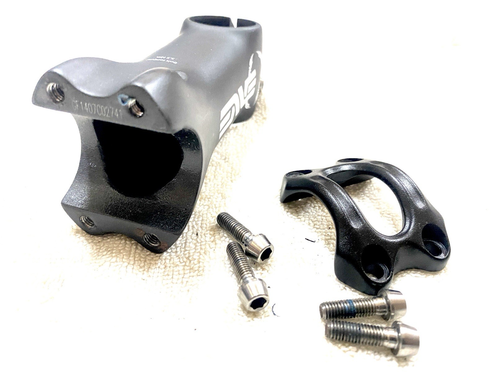 ENVE Stem White – 90 mm 31.8 Clamp +/-6 Deg 1-1/8″ UD Carbon – NOS