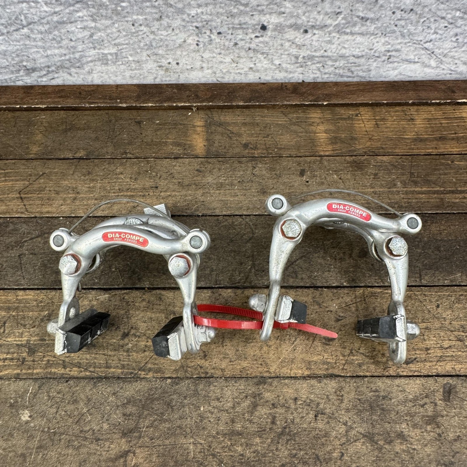 Vintage Dia Compe Center Pull Brake Caliper Set Long Drop Forged Japan
