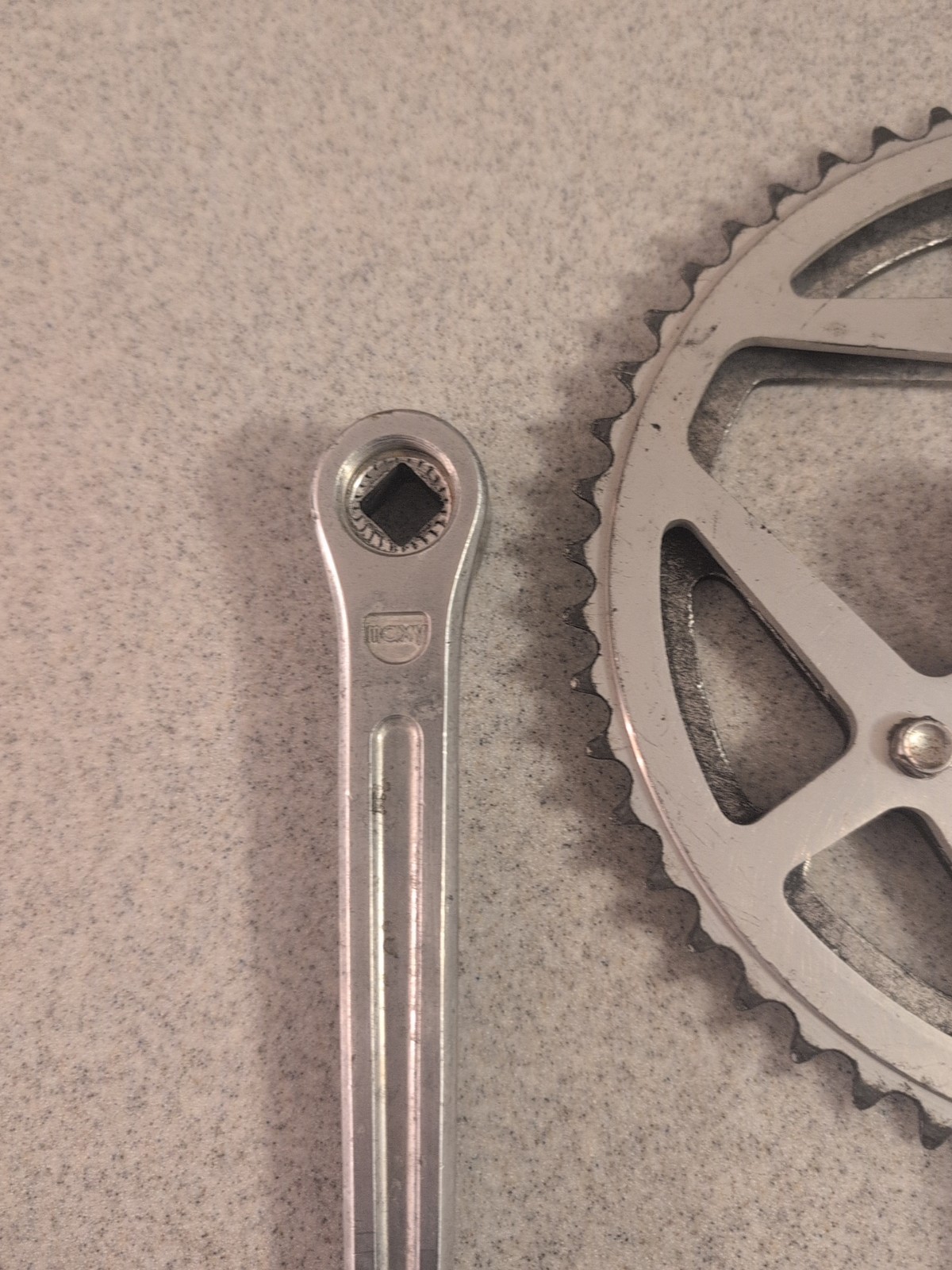 Vintage Sugino Maxy Crank 171 mm Forged 52T 48T Double Road Race 3 bolt set