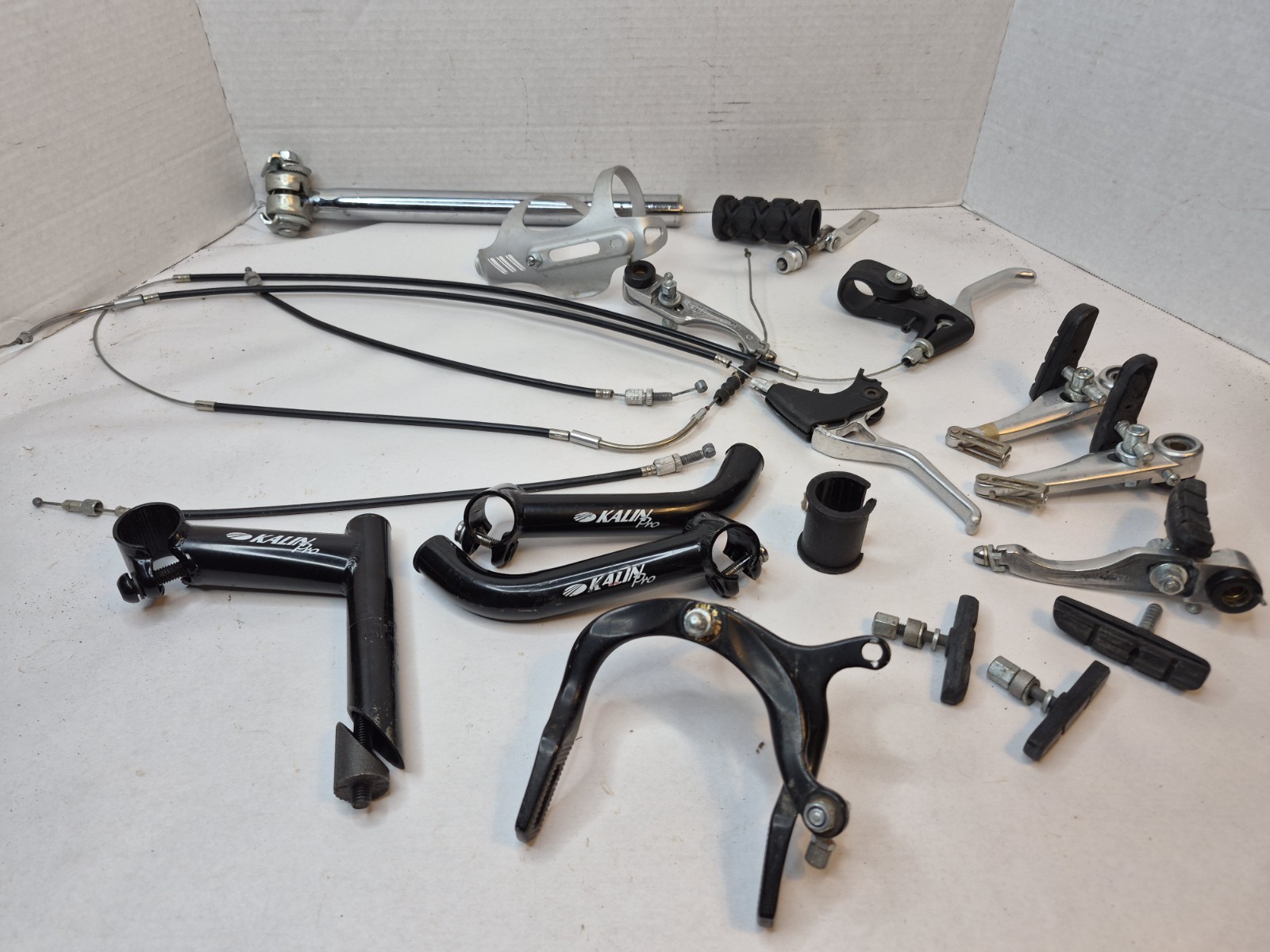 Lot Of Assorted Bicycle Parts Kalin Pro Assorted Brake Cables Caliper Pads