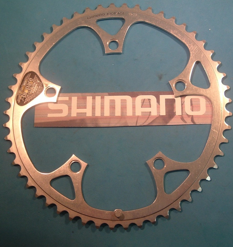 Shimano 600 53T Biopace LD Road NEW / NOS Chainring Oval- 6/7/8-Spd-130MM-NMint