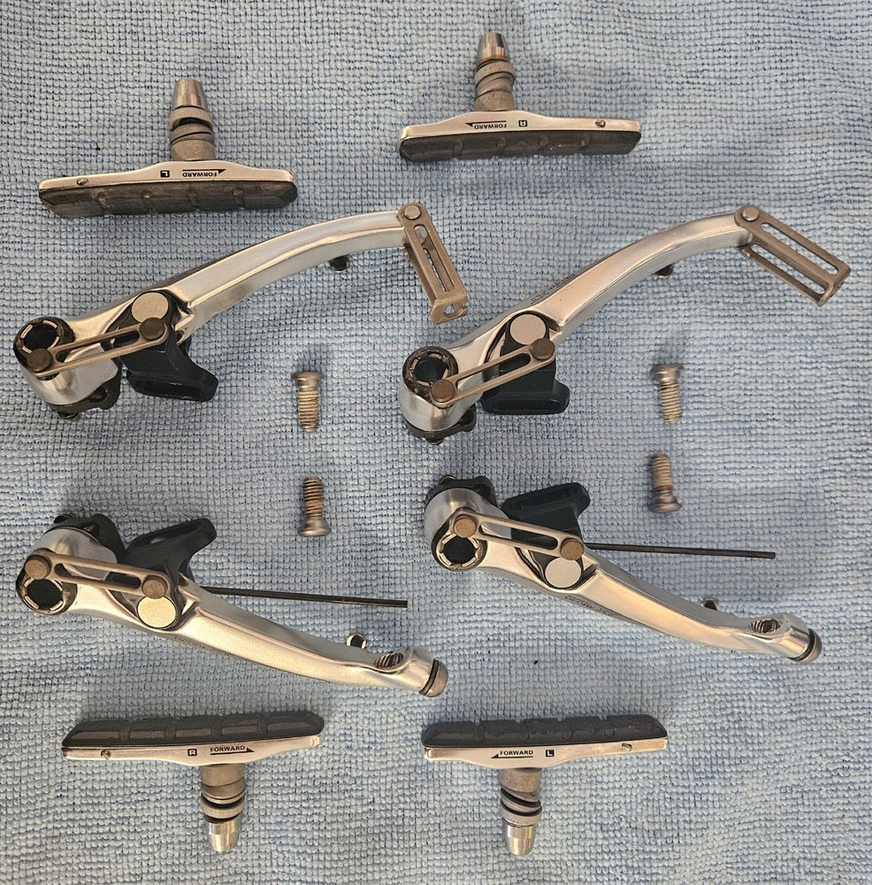 Vintage Shimano XT BR-M739 linear pull V- brakes MTB mountain bike good shape