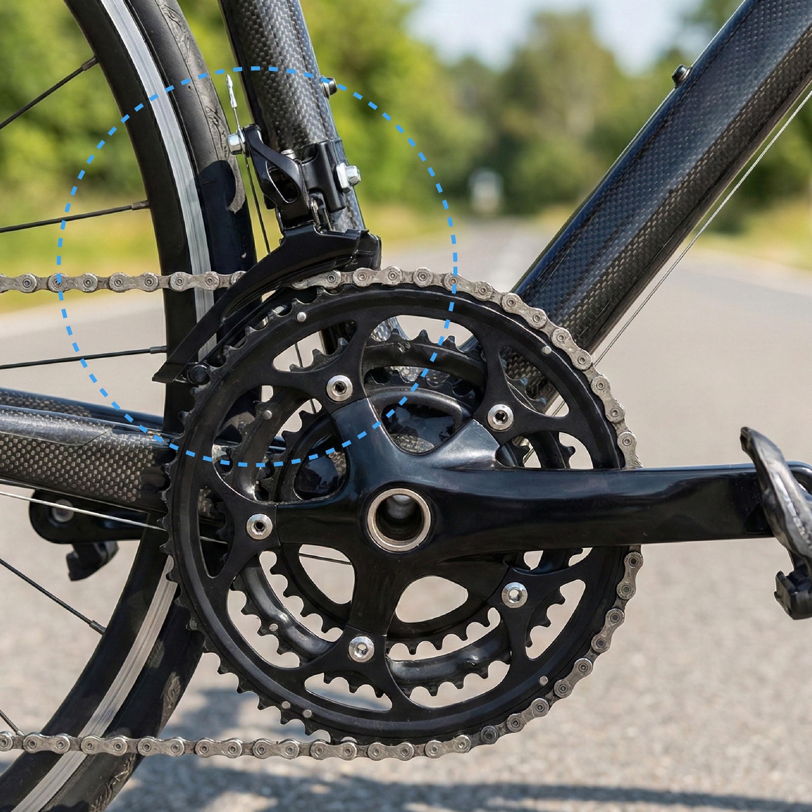 Universal Bike Front Derailleur 3 Speed Top Pull Bottom Clamp Shifter Gear