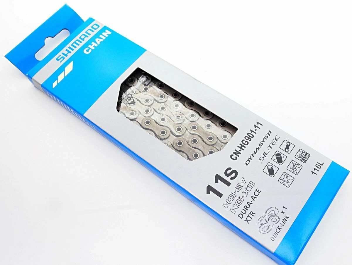 New Shimano CN-HG901-11 11-Speed Chain w/ Quick Link Road / MTB / E-Bike