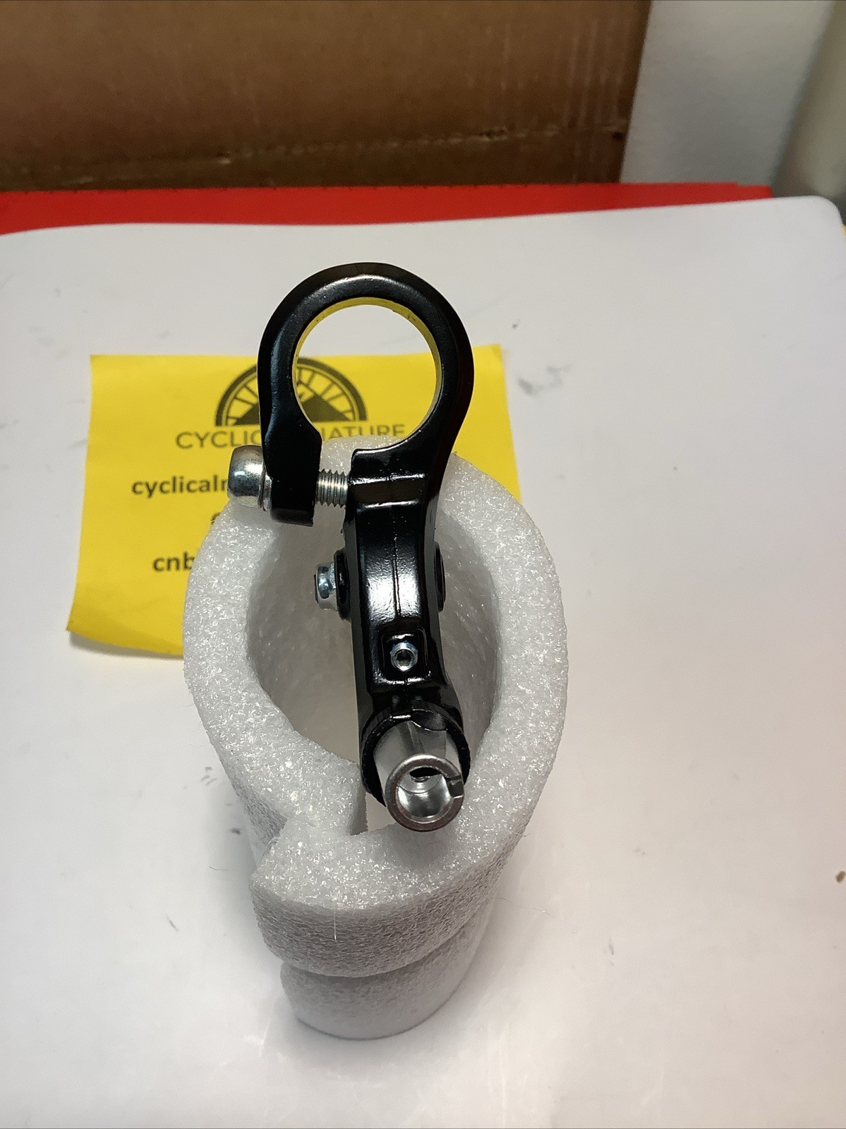 Dia-Compe Diatech MX-110N Left BMX Brake Lever Black Short Pull 2 Finger 22.2mm