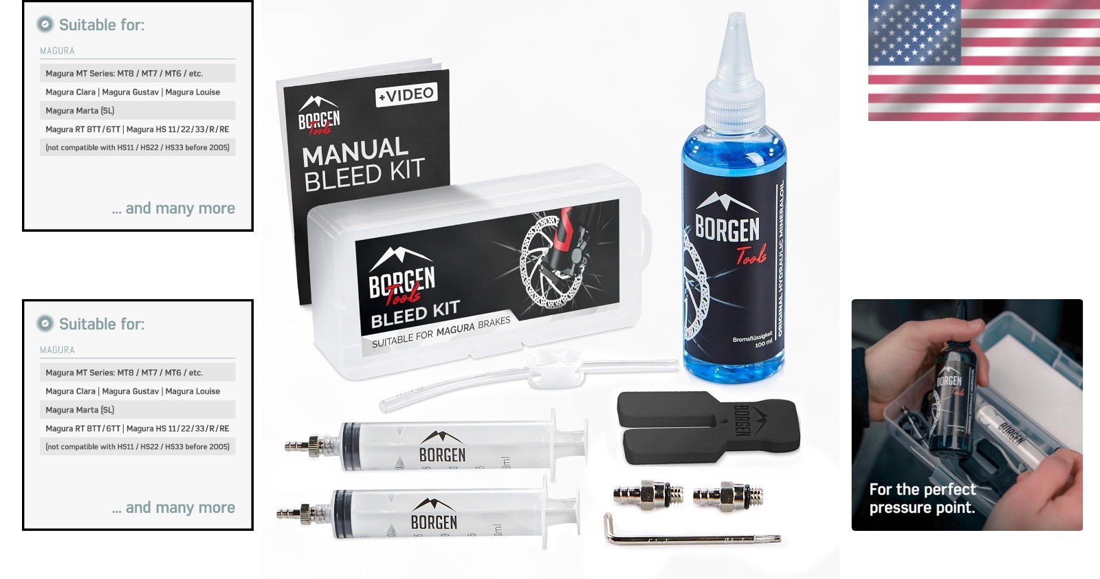 Magura Hydraulic System Bleed Kit with Instructions^^-