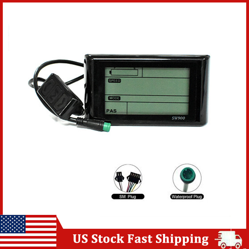 E-bike SW900 LCD Display Meter Control Panel 24/36/48V Electric Bicycle Scooter