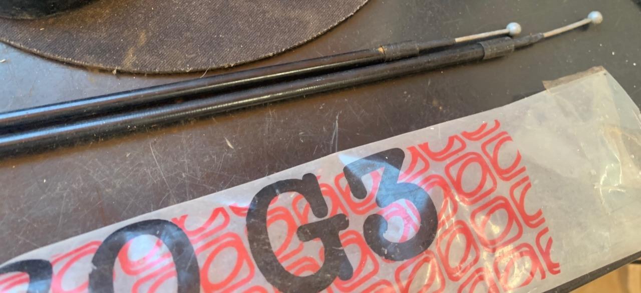NOS Odyssey BMX Black Upper Gyro-G3 Rotor Brake Cable 475 Long Cable
