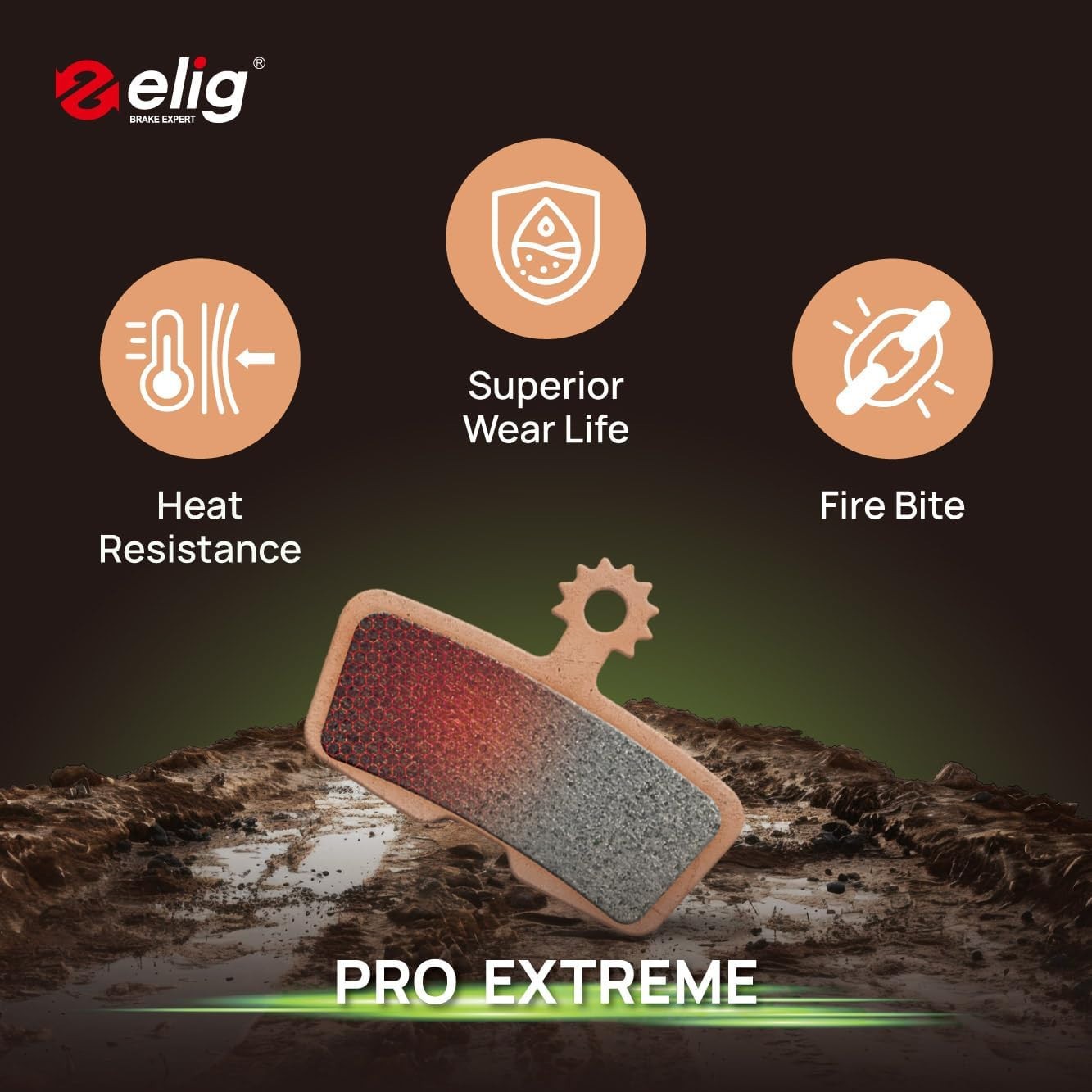 ELIG Bike Disc Brake Pads for Avid Sram Code 2011+, Code R (B1), Code RS (A1), C