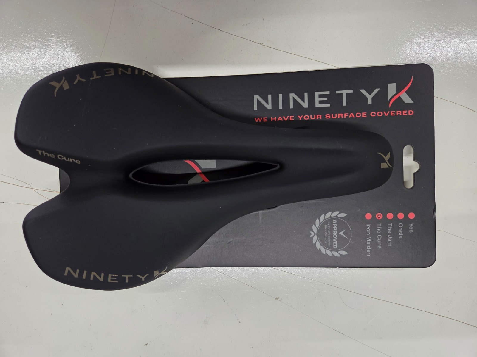 Ninety K Bicycle Saddle Road/Gravel/E-Bike Model «The Cure» 158mm Unwanted Gift