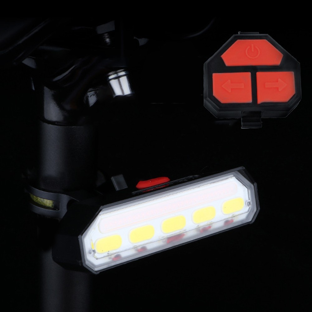 Wireless Remote Control Bicycle Tail Light USB Rechargeable with Safety Modes