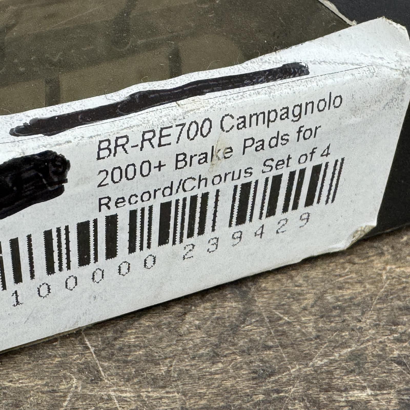 Vintage Campagnolo 2000+ Record Chorus Black Brake Pad Inserts BR-RE700 4pc
