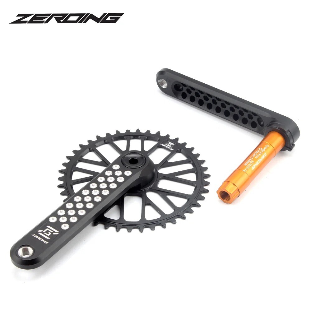 ROAD Bike Crankset CRS Hollow Crank Chainring 7075 Shaft CNC GRAVEL Spider Sram