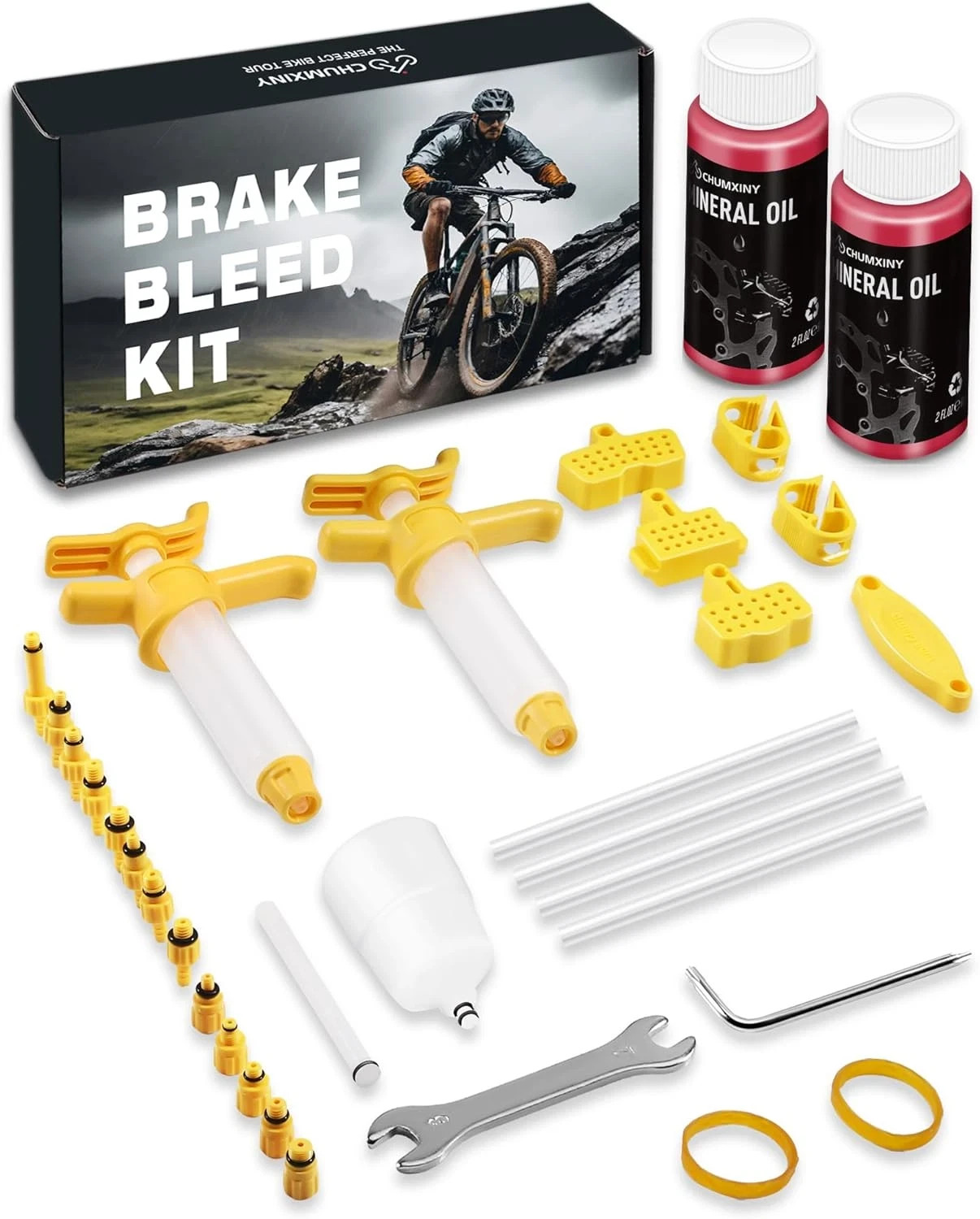 Brake Bleed Kit for Shimano, TEKTRO, TRP Hydraulic Disc Brakes. Mountain Bike Br