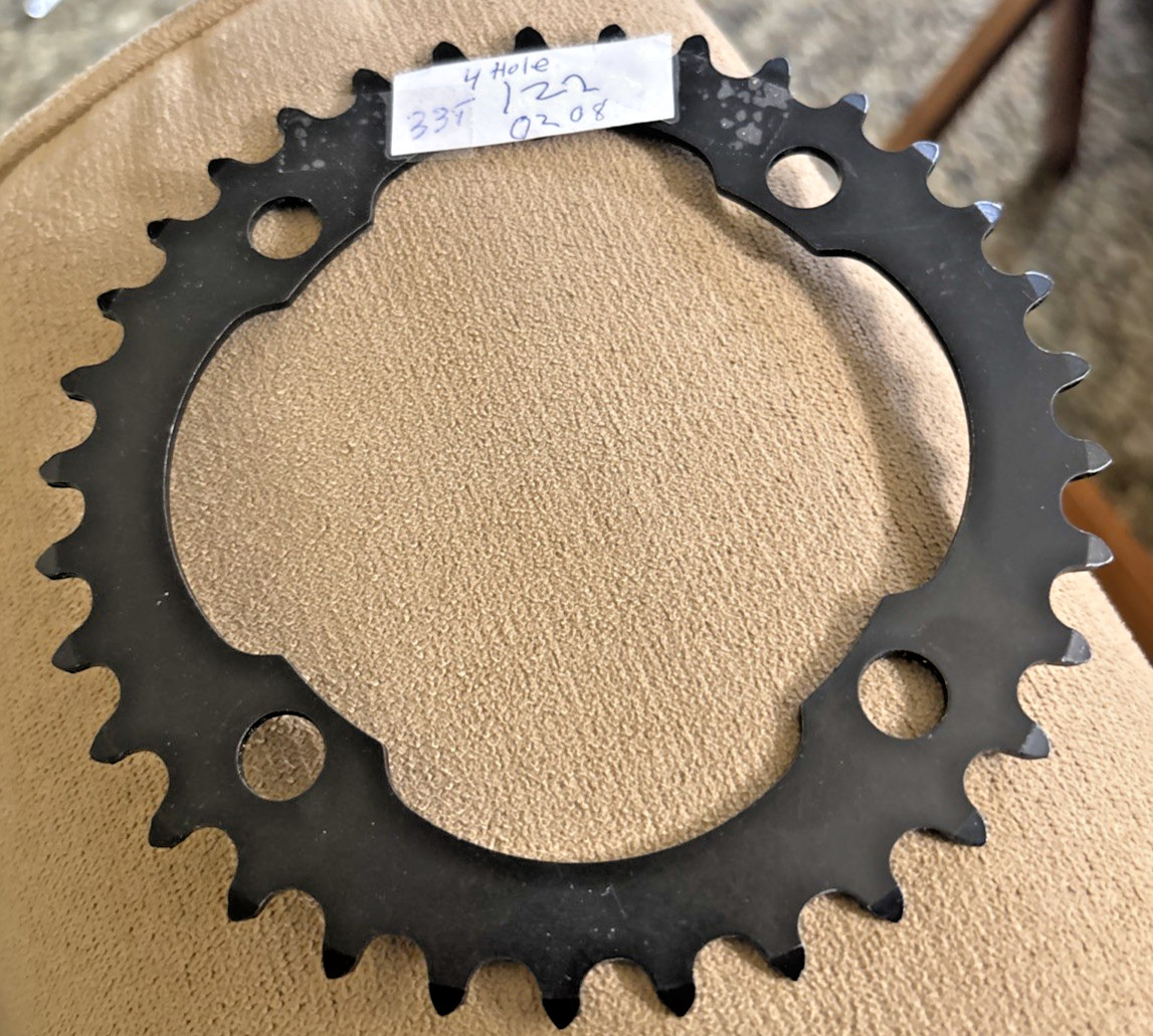 Chainring 33T – 4 Hole – 122BCD 0208 / Black