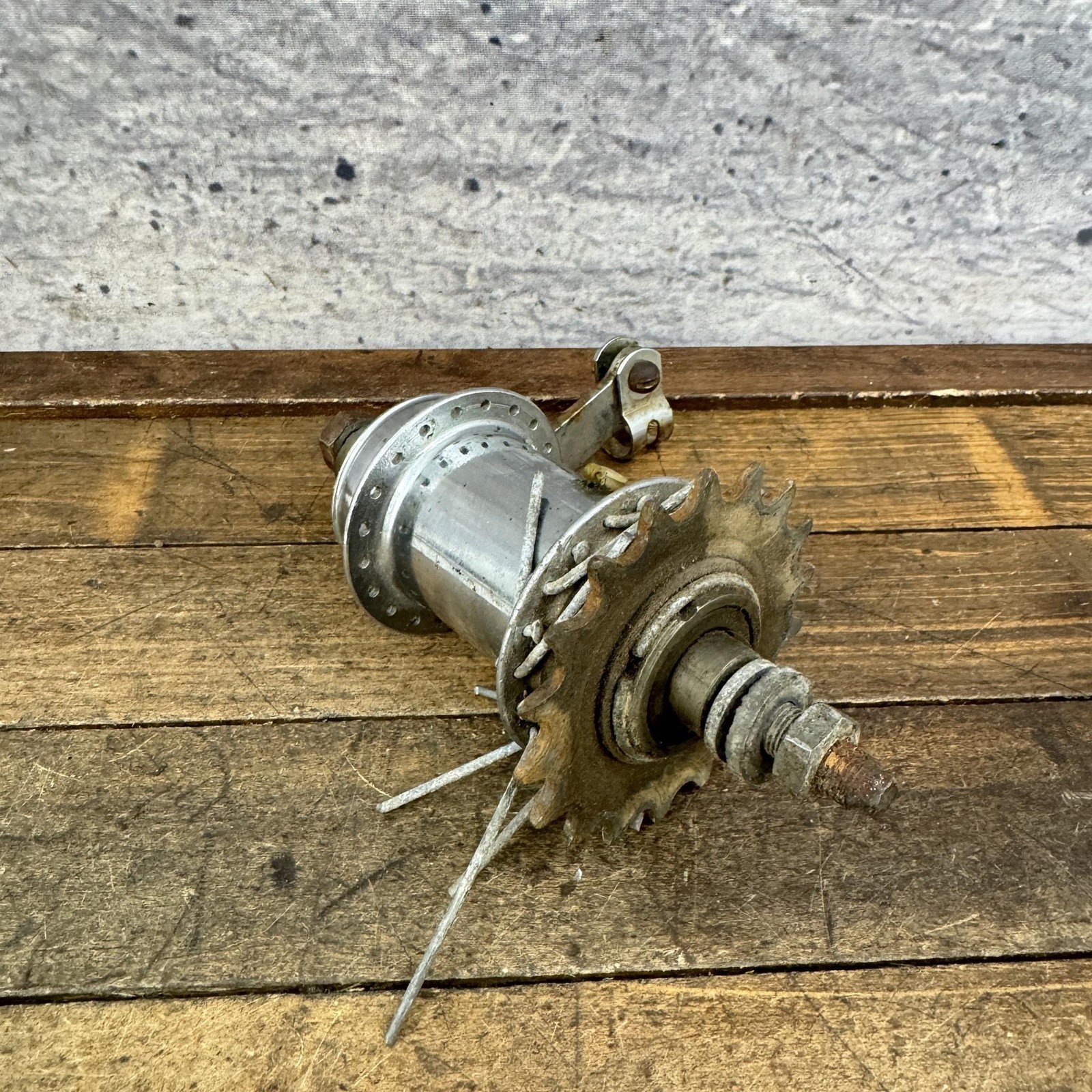 Vintage Sturmey-Archer SC Rear Hub 40H Coaster Brake Nutted 40 Hole 68