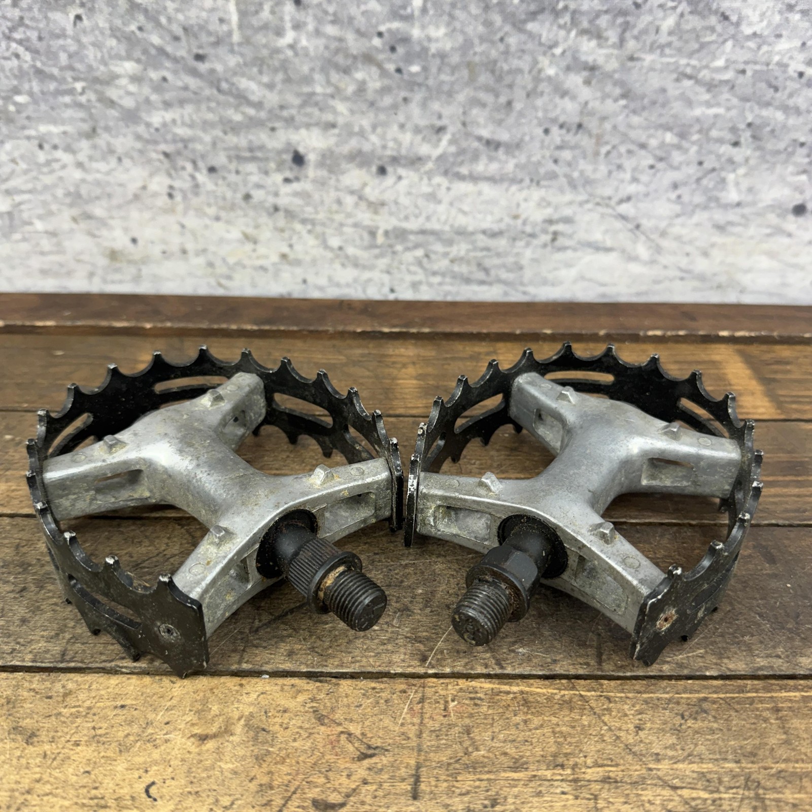 Vintage Primo Pro BMX Bike Pedals 1/2 Black Pair 450g Mid School Alloy Platform
