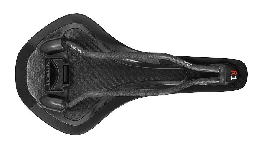 Fi’zi:k (Fizik) Antares R1 Braided Carbon Rail Road Bicycle Saddle Black Regular