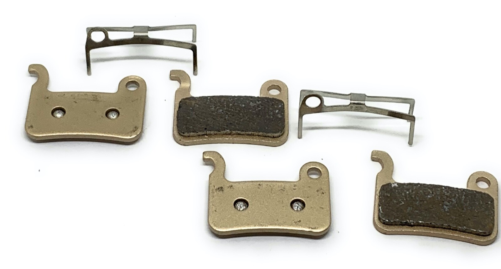 2 Pair Bike brake pads Sintered for Shimano-Deore XT-XTR-LX-SLX, Hone Alfin Sain