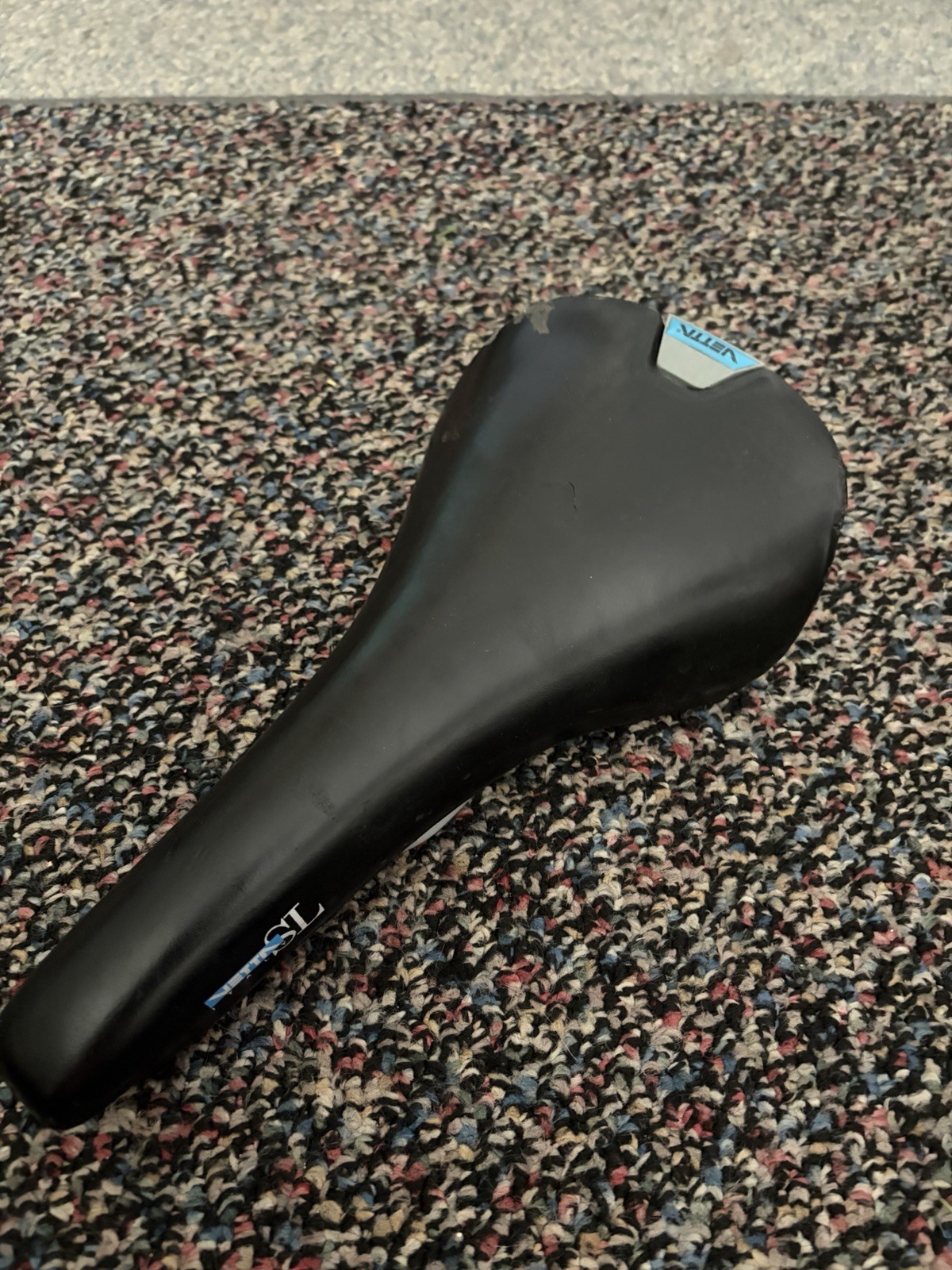 Vintage Vetta SL Road Mountain Bike Saddle Manganese Rails Black made in Italy F