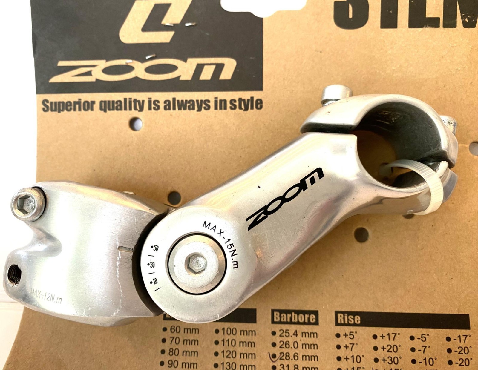 New Zoom Adjustable STEM 105mm 26.0mm Handlebar 1-1/8″ 80-130°