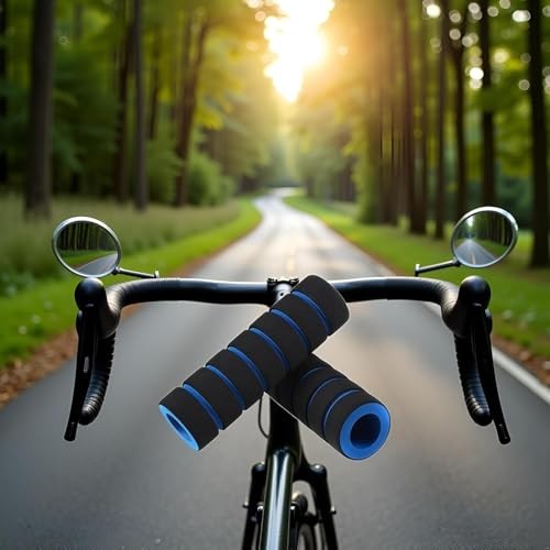 Foam Handlebar Grips, Bicycle and Motorcycle Comfort Covers for Cycling, Road