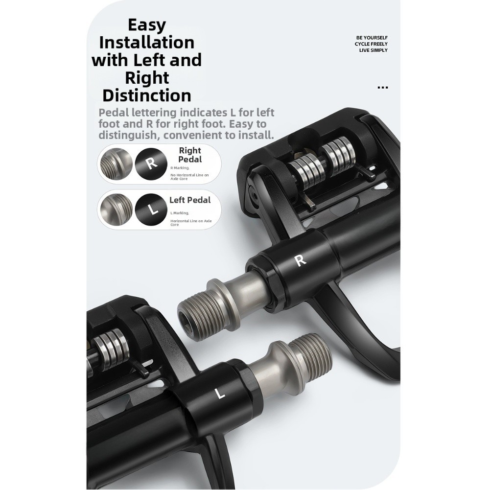 3 Bearing Locking Pedals for Road Bikes Compatible for For look System and Use