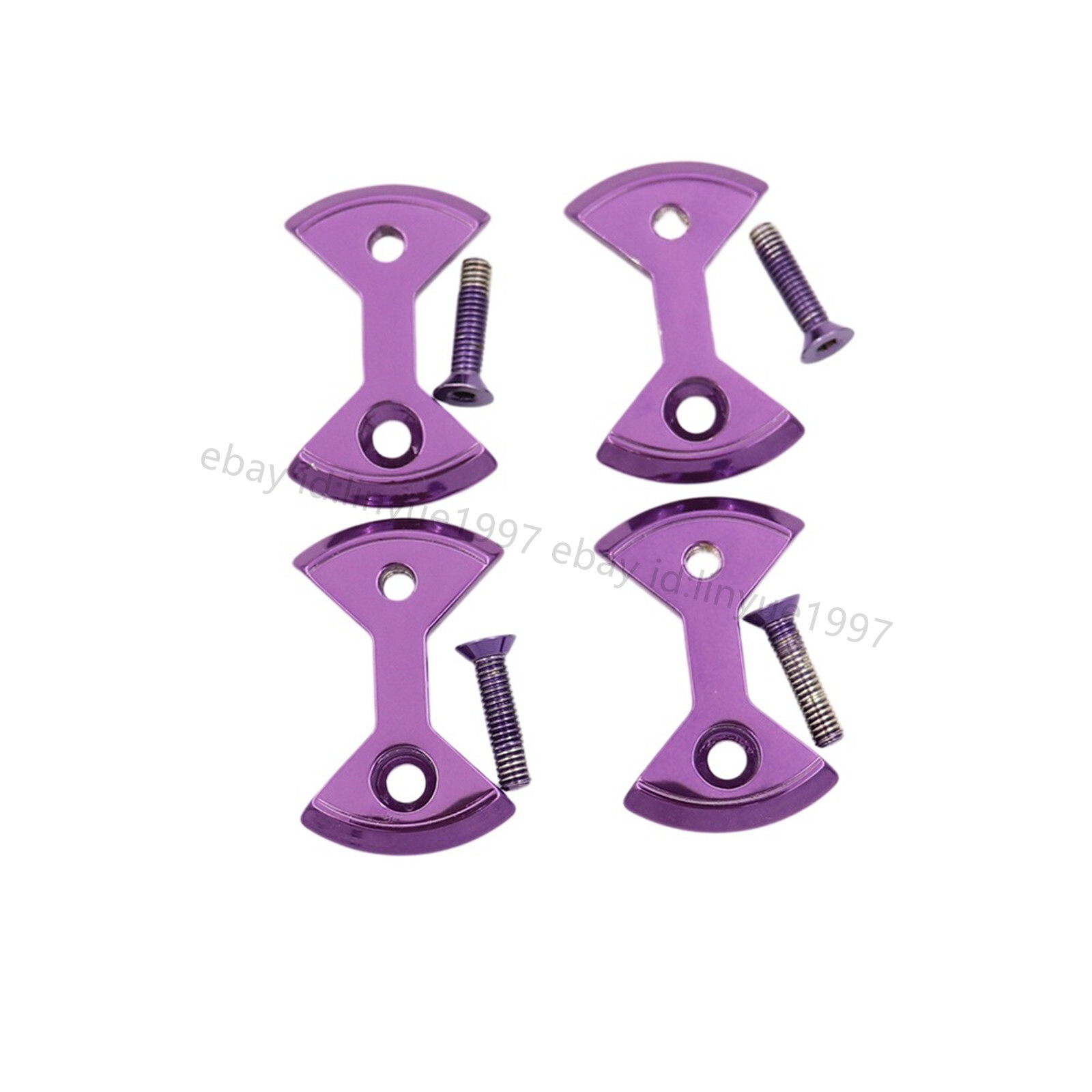 Titanium/Ti Pedal Plate/Bow tie* 4pc fit SpeedPlay Zero&Light Action-8 color