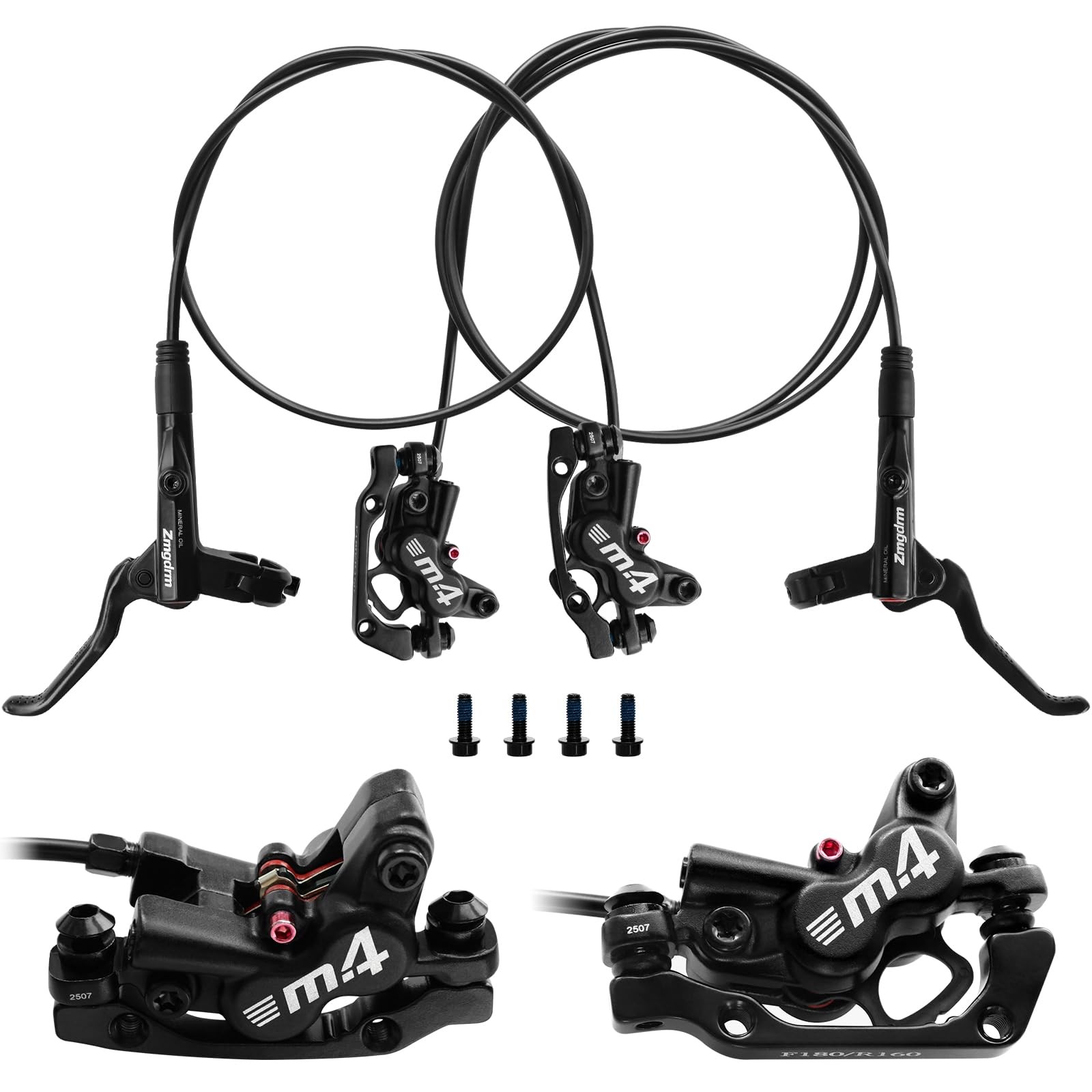 ZTZ 4-Piston Brake Set Left Front/Right Rear