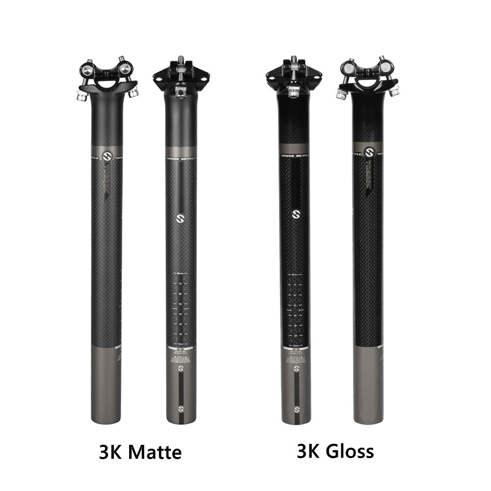 Carbon Fiber Seatpost 27.2/30.8/31.6*350/400mm Seat Post For Mountain Road Bike