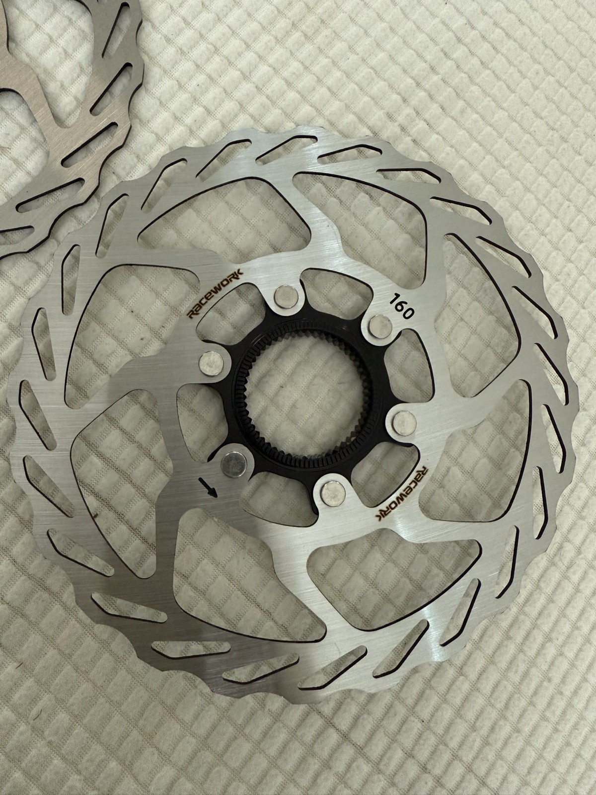 RACEWORK Bicycle 160mm Bike Rotors Disc Brake Rotor Center Lock 2 pieces