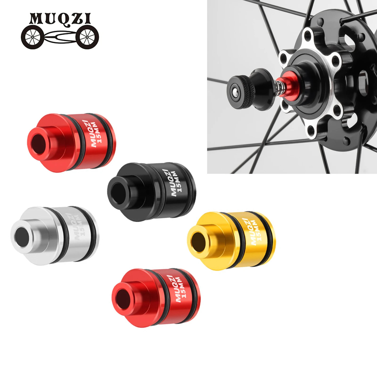 Bike Thru Axle to QR Adapter 12MM 15MM to 9MM Hub Conversion Parts