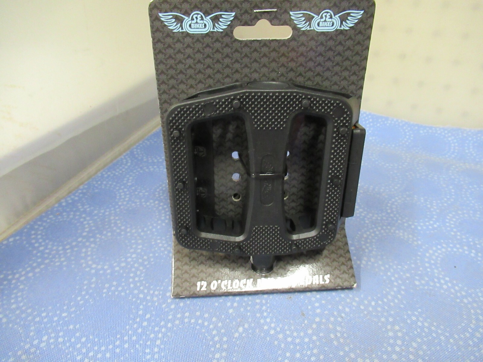 SE Bikes / Racing 12 O’Clock Black Nylon 9/16″ Bike Pedal Set Fit Universal- New