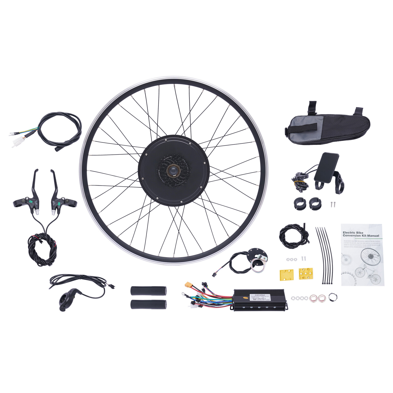700C 28″/29» 1000W LCD Electric Bicycle Motor Conversion Kit Ebike Rear Wheel