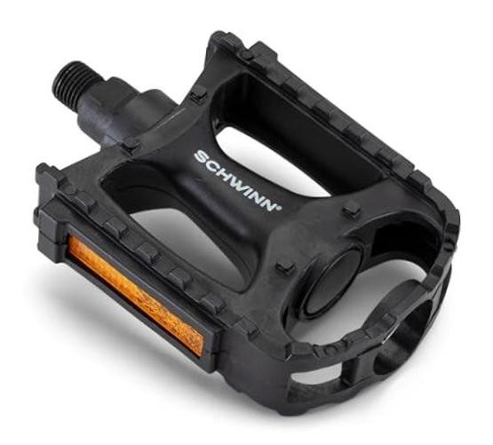 Basic Composite Bike Pedals, Black, Set of 2, Lightweight, with One Size