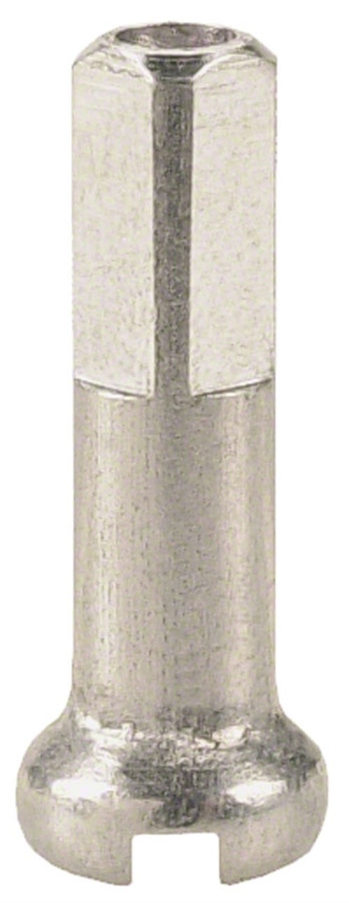 DT Swiss Standard Spoke Nipples – Brass, 2.0 x 16mm, Silver, Box of 100