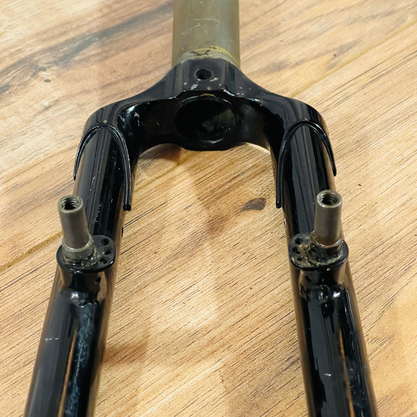 Lugged Crown 700C Steel Cantilever Fork 100mm QR Canti 1 1/8 Threadless 234mm