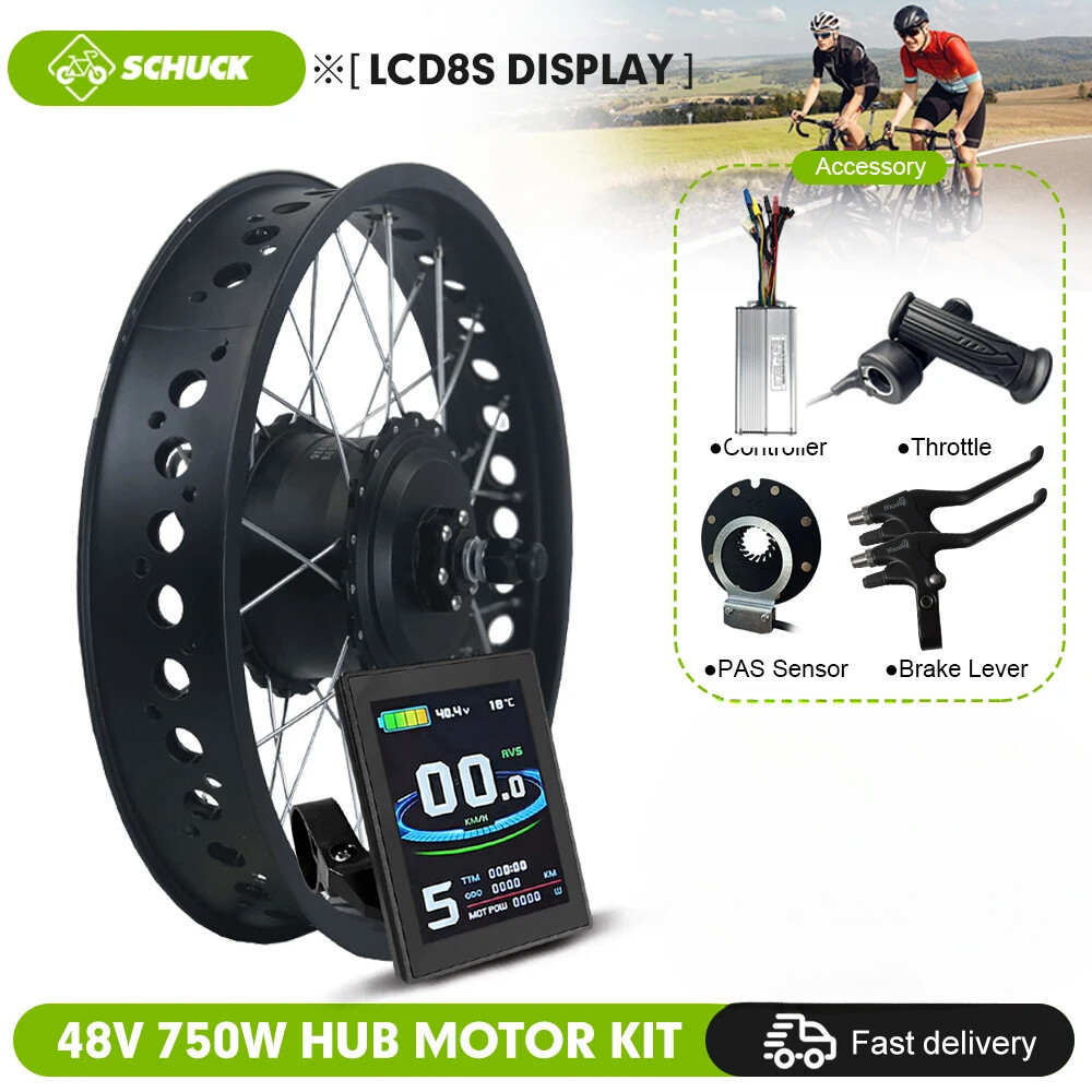 Snow E-bike 48V 750W 20 24 26inch Fat Tire Brushless Gear Rear Rotate Hub Motor