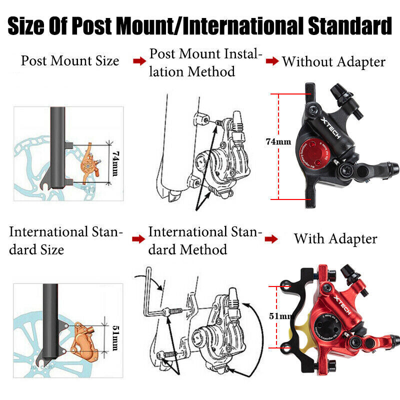 ZOOM MTB HB-100 Line Pulling Hydraulic Disc Brake Calipers Road Bike Front Rear