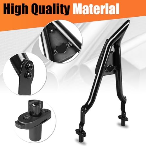 Motorcycle Rear Passenger Upright Backrest Sissy Bar With Back Rest Cushion