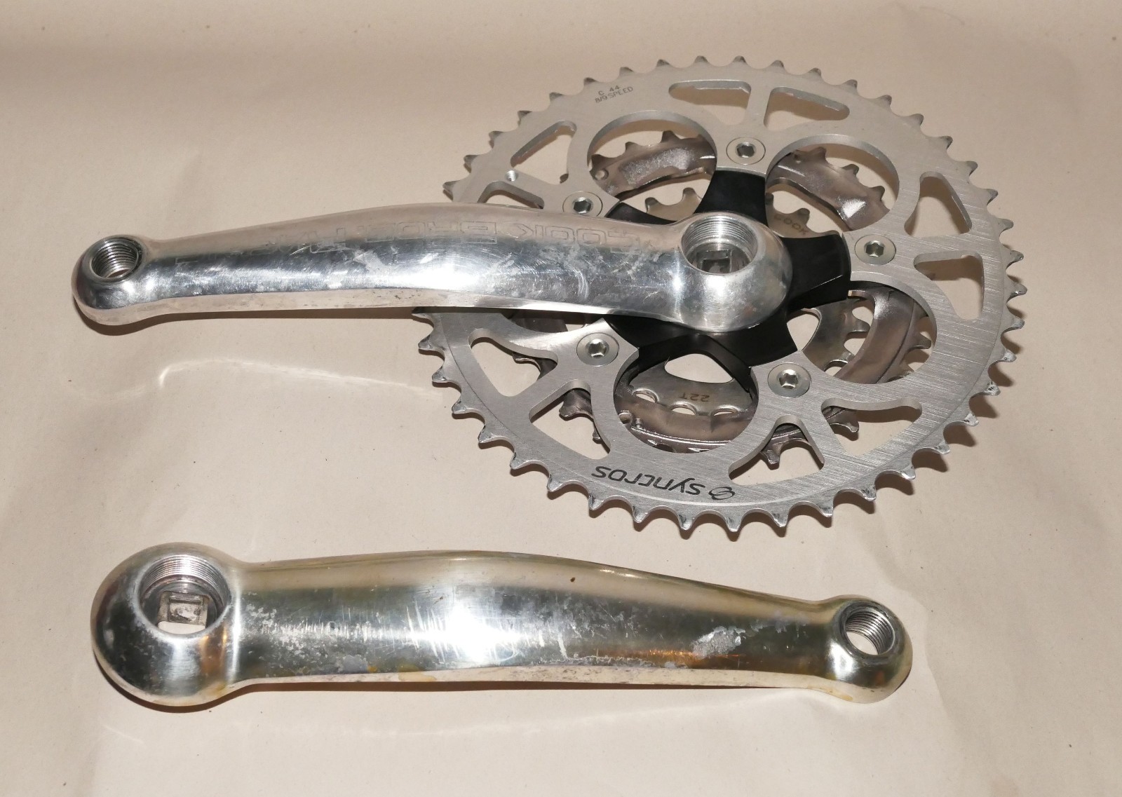 Cook Bros. Racing F-Series Cranks 94/58mm BCD Black Spider w/ Ramped Chainrings