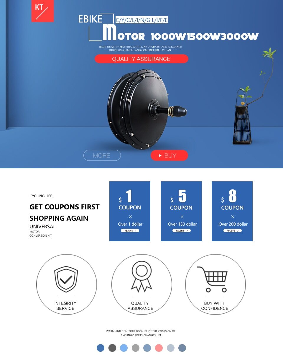 Fat Tire Bicycle 48V 1000W 1500W 72V 3000W Snow Ebike Brushless Gearless Motor