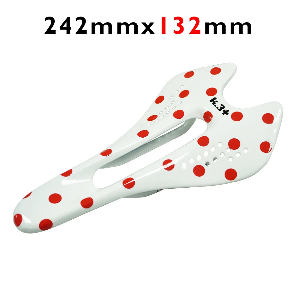 Carbon Fiber Bicycle Saddle for Road/MTB Bike 122/132mm 7x9mm Glossy Front Seat